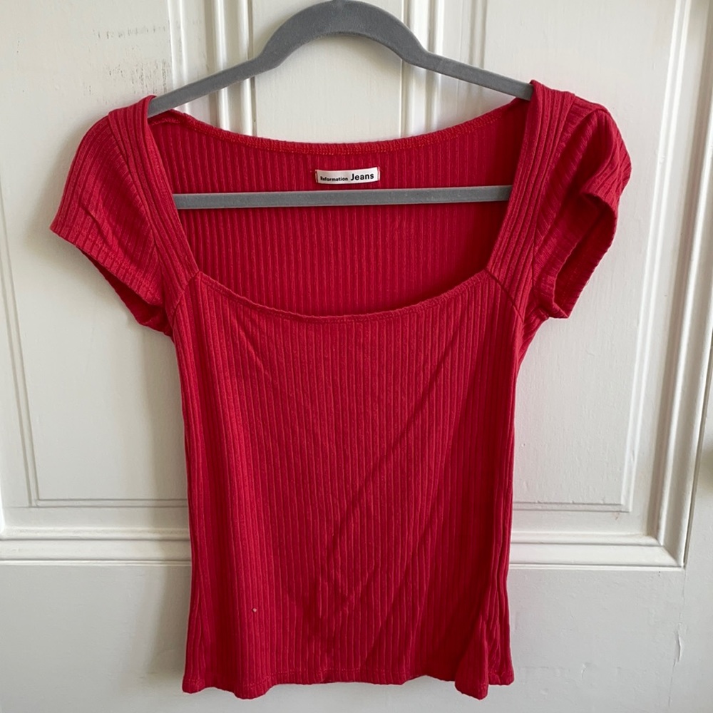 Reformation Bardot Top